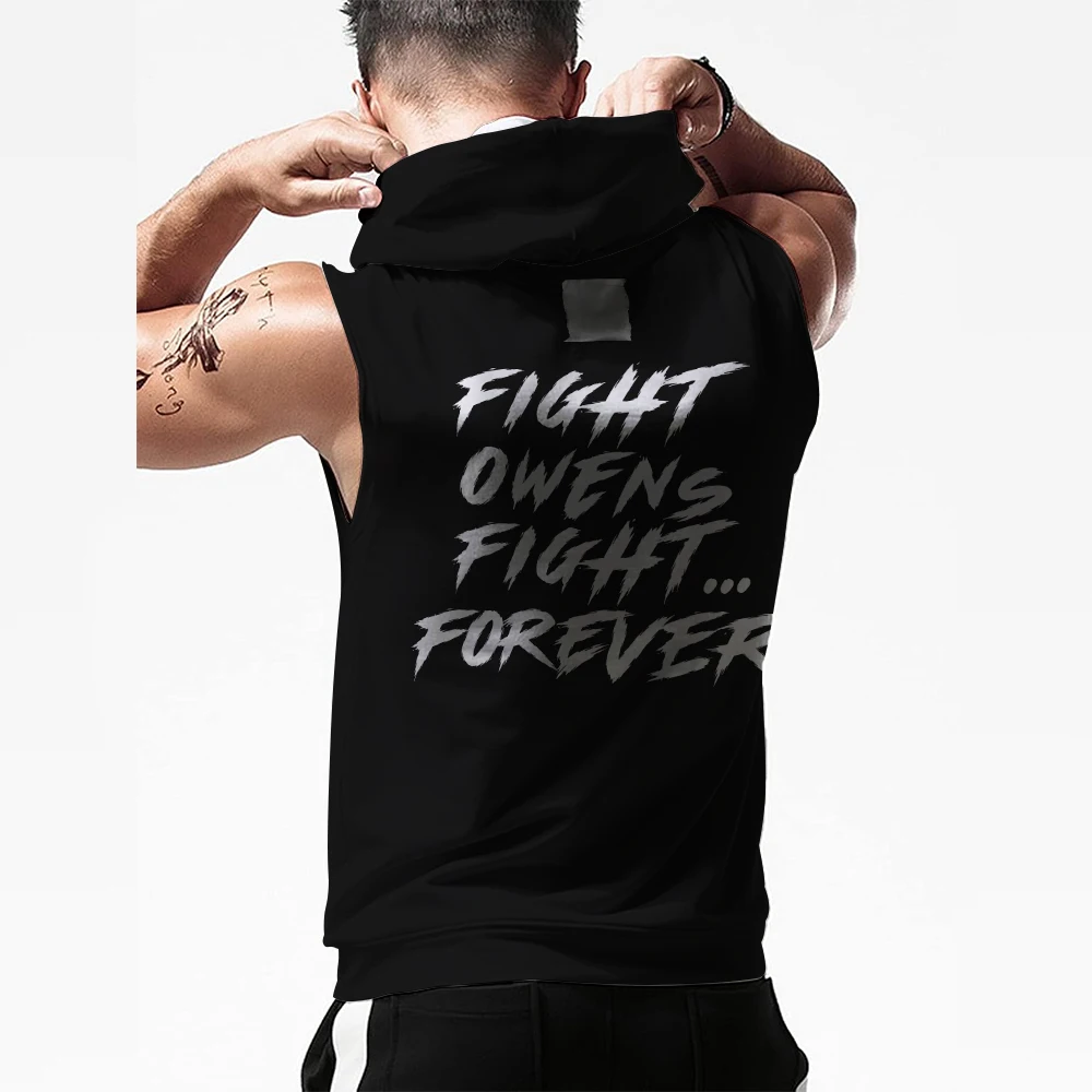 Новинка 2026: Мужская спортивная майка-худи Kevin Owens KO The Return с капюшоном, быстросохнущая, дышащая, для молодежи, уличный стиль, без рукавов (art.: 3920dcaddb4b3) - 3920dcaddb4b3