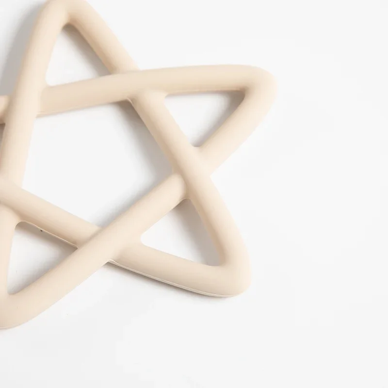 Мягкий силиконовый прорезыватель для детей в форме звезды игрушка ухода за