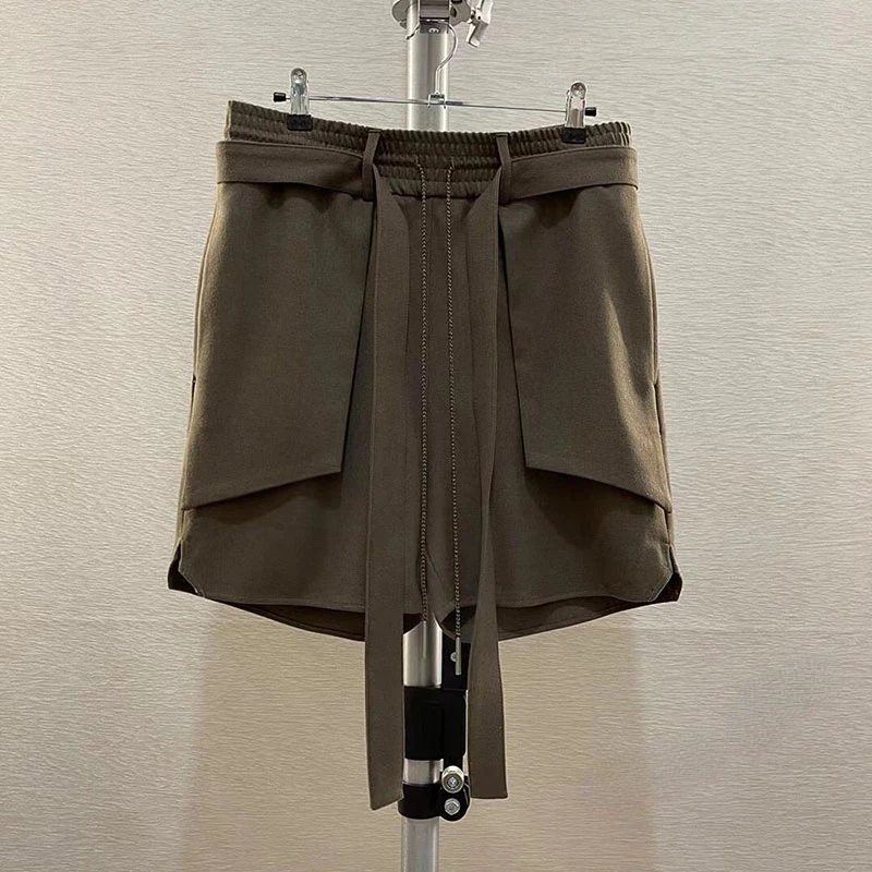 

Hip Hop Men Women Long Streamer Arnodefrance Brown Black Shorts