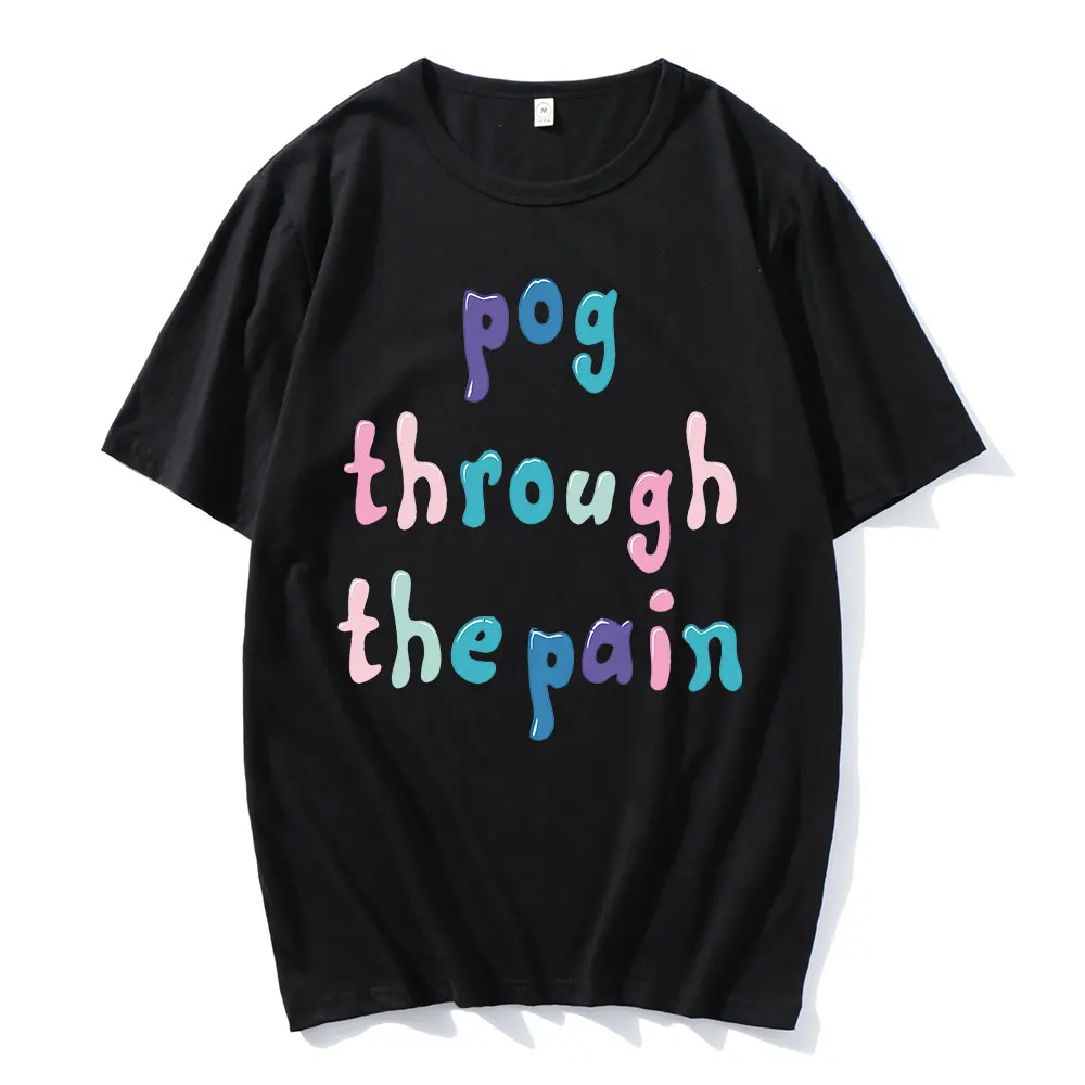 

Tommyinnit Pog Through The Pain t shirt women Anime Summer T-shirts Print O-neck Men Funny Short Tshirt camiseta футболка tops
