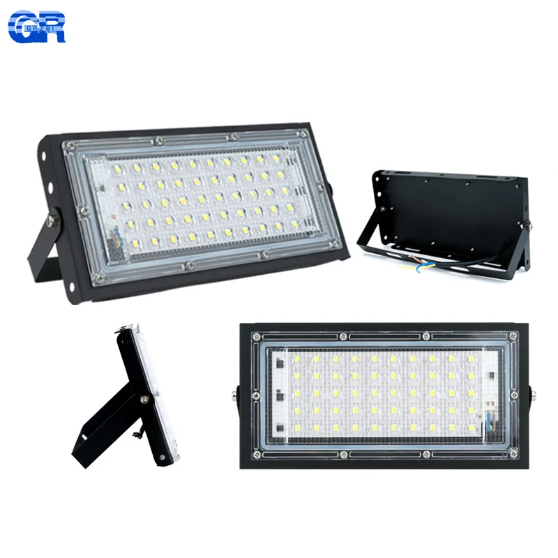 LED Flood Lights 220V 230V 240V 50W 100W IP65 Waterproof Outdoor Floodlight Spotlight LED Street Lamp for Yard Garden Garage