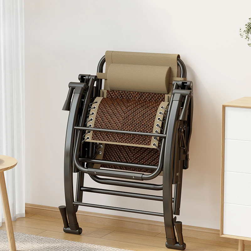 Роскошное кресло с откидной спинкой из ротанга скандинавское современное в