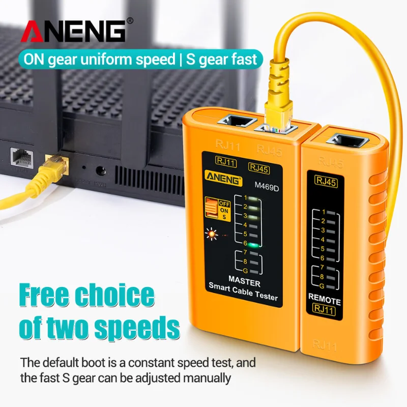 

ANENG M469D Cable lan tester RJ45 RJ11 RJ12 CAT5 UTP Network Cable Tester LAN Cable Tester Networking Tool network Repair