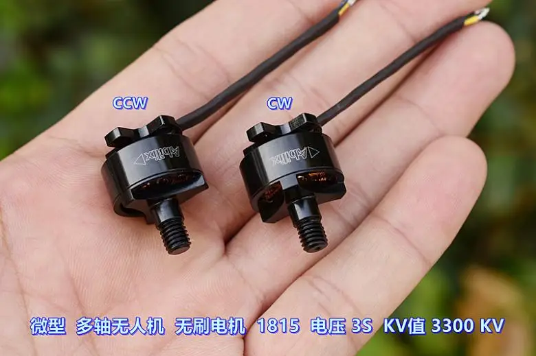 

1PCS Black Micro Mini 3S 3-phase Brushless Motor Multi Axis 3300 KV CW CCW for UAV Aircraft Drone Aerocraft 4.9mm Screw Shaft