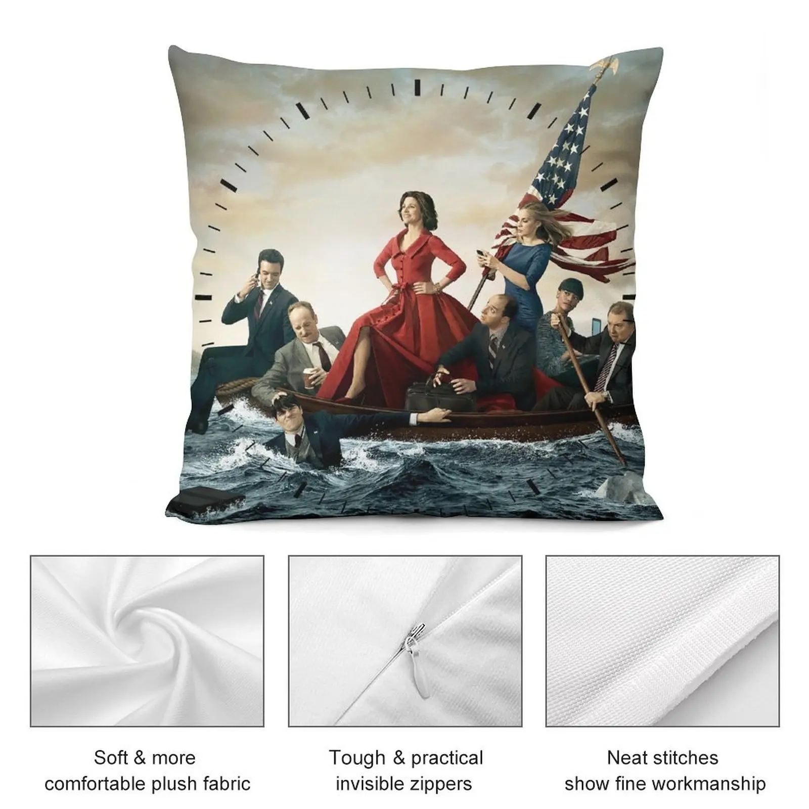 Декоративная подушка Veep Clock диванные подушки декоративная наволочка чехол для