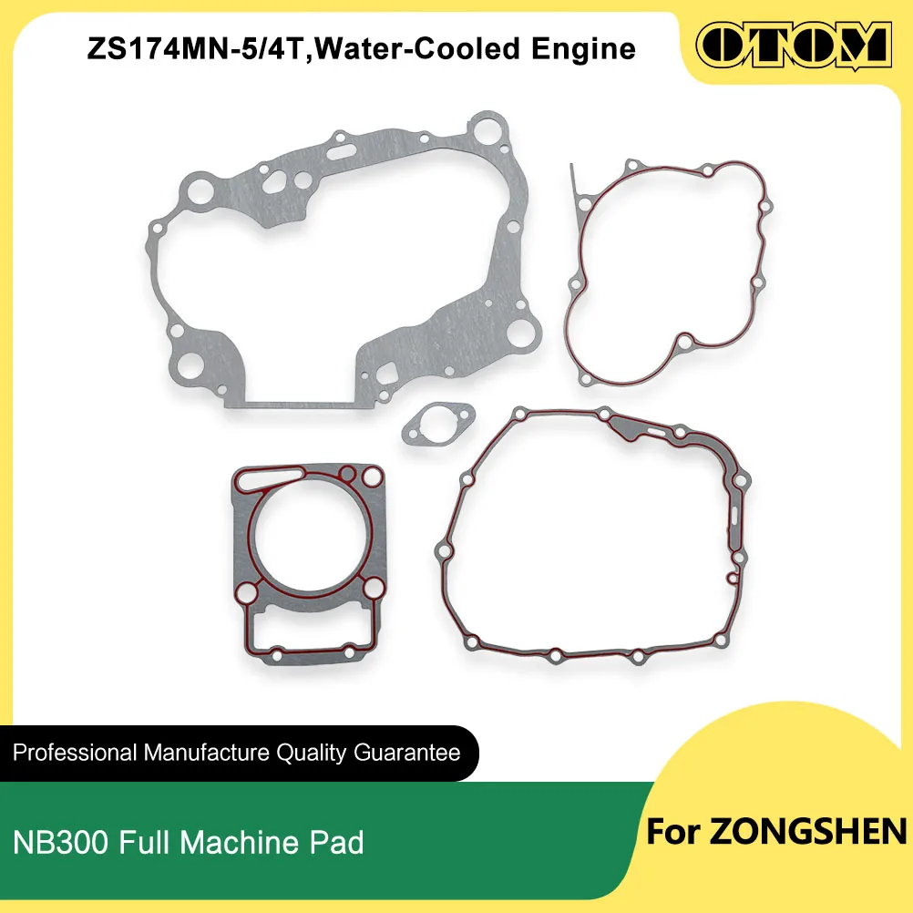OTOM ZS174MN-5 мотоциклетные полные прокладки двигателя, цилиндр, картер, уплотнительная площадка сцепления зажигания для ZONGSHEN NB300, аксессуары, детали