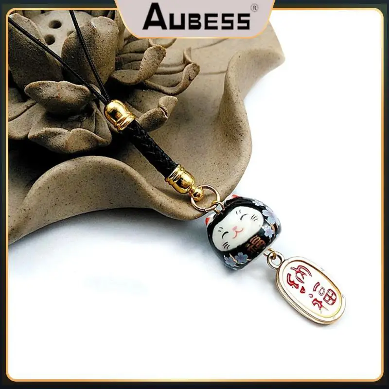 

Beautiful Fashion Pendant Wear Resistance Lucky Cat Small Mobile Phone Beauty And Health Exquisite Durable Keychain Lanyard