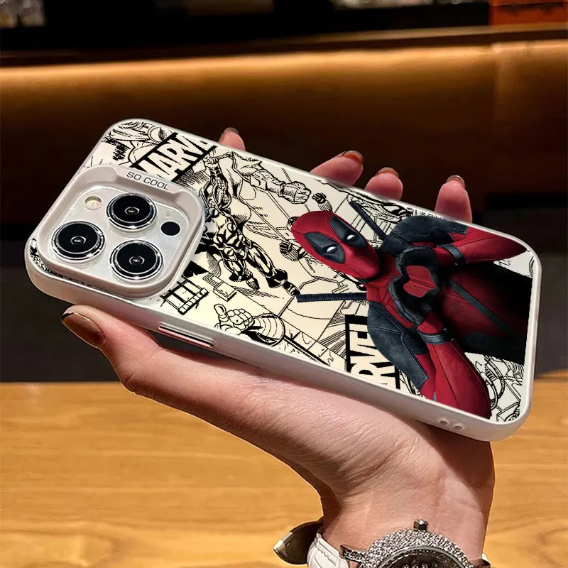 Чехол для телефона Apple iPhone 17 Air 16E 15 14 Plus 13 12 11 Pro Max Mini, забавный чехол-футляр Marvel Deadpool (art.: 3920d89623e87) - 3920d89623e87