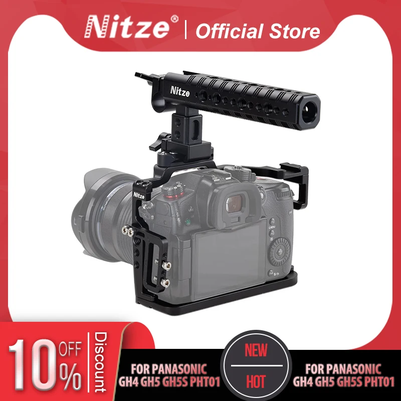

NITZE CAMERA CAGE KIT FOR PANASONIC GH4/GH5/GH5S - PHT01