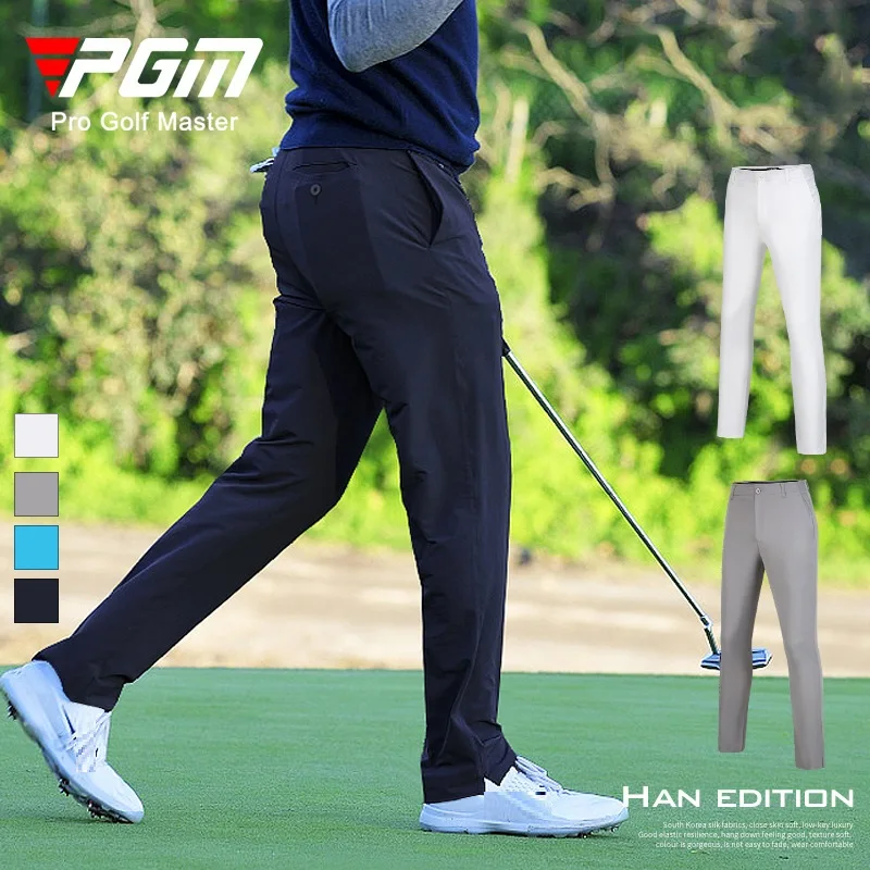 

PGM Men Casual Golf Long Pants Male Breathable Stretch Golf Trousers Quick-dry Sports Pants Elastic Waistband Sweatpant XXS-XXXL