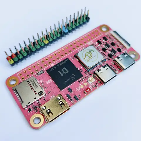 MangoPi MQ-Pro D1 board RISC-V SBC 512MB/1GB RAM с WiFi/BT Sakura Pink V1.4