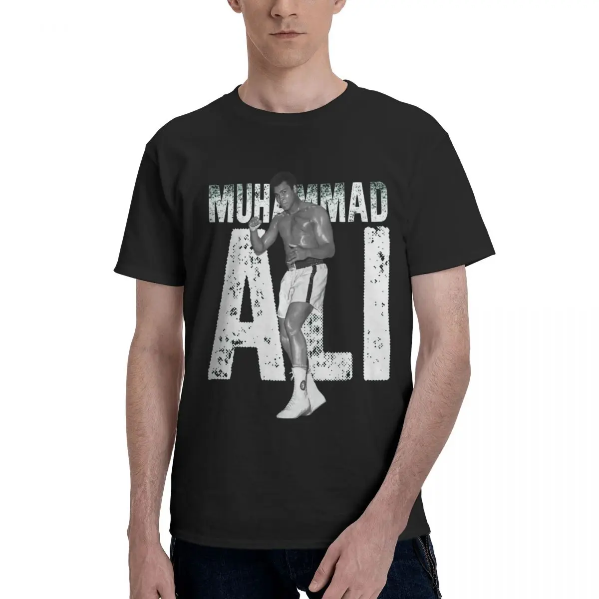 

Muhammads And Alis 7 US USA America premium Boxing Move Top quality Title T-shirts Fitness Eur Size