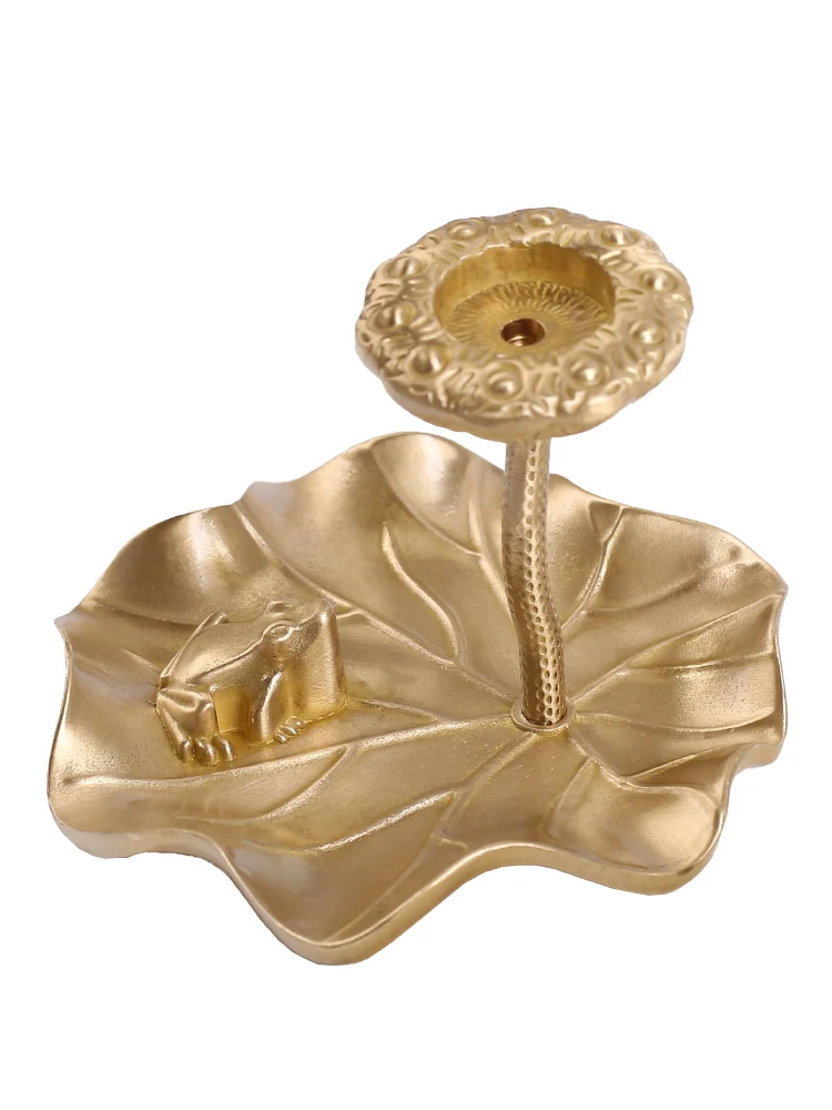

Luxury Plate Incense Burner Metal Backflow Mini Smoke Incense Burner Art Lotus Aroma Bruciatore Incenso Aroma Diffuser EA6XXL