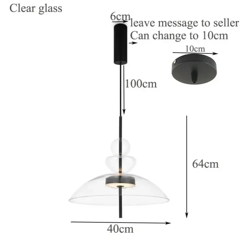 

Подвесной светильник MZISOSOD из скандинавского стекла