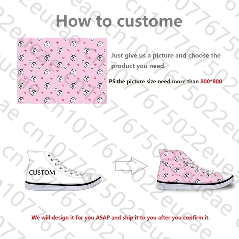 Женские холщовые туфли высокие кроссовки с 3D принтом таксы Вулканизированная