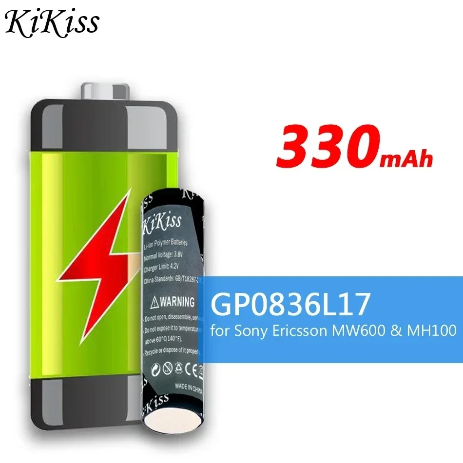 Мощный аккумулятор KiKiss емкостью 330 мАч GP0836L17 для беспроводной гарнитуры Sony Ericsson