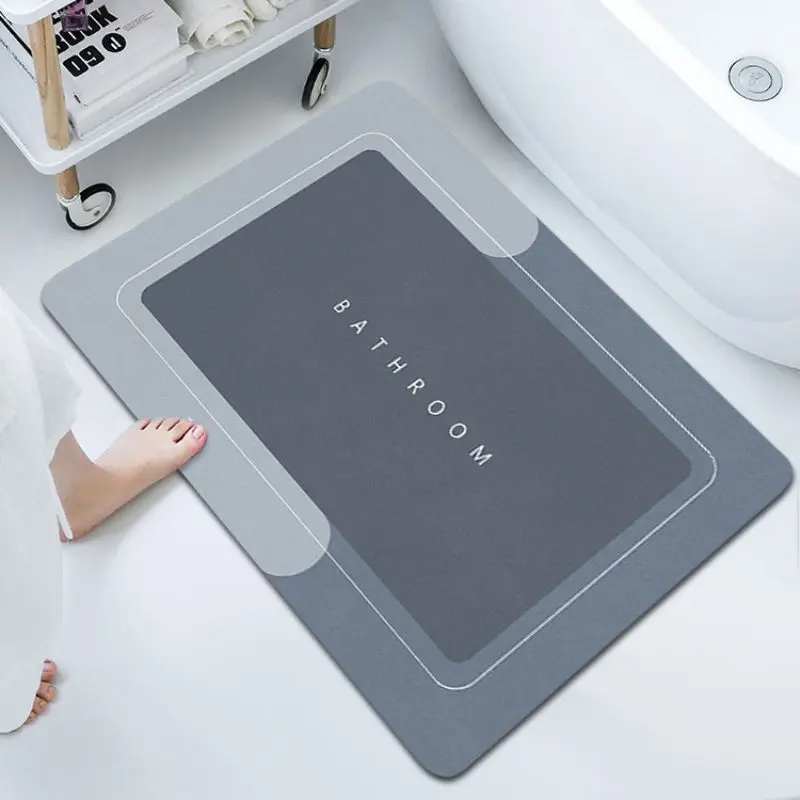 Влагопоглощающие моющиеся грязеотталкивающие напольные коврики для ванной и