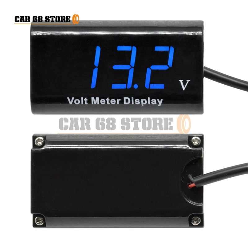 

1 Pcs 0.56inch DC8-18V Car Motorcycle Bicycle Two-Wire LED IPX6 Waterproof Durable Voltmeter LED Display High Quality Auto Part