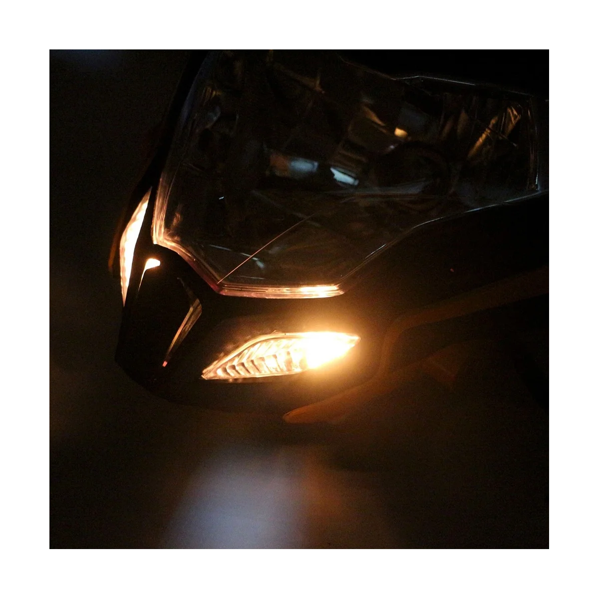 Черная мотоциклетная фара в сборе для мотоцикла BAJAJ PULSAR 150 200