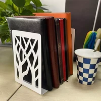 2pcs sturdy bookends book storage hollow anti skid book storage rack practical magazines bookend stand desktop rack holder