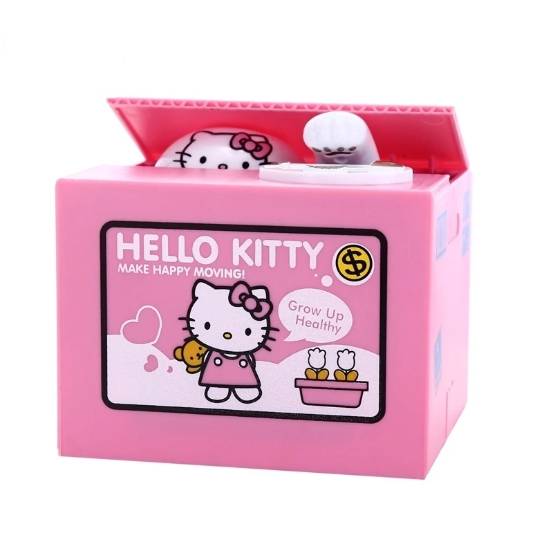 

Hello Kitty Creative Steal Money Cat Savings Bank Children Saving Pot Large Capacity Breaking-Proof Saving Box Savings Bank