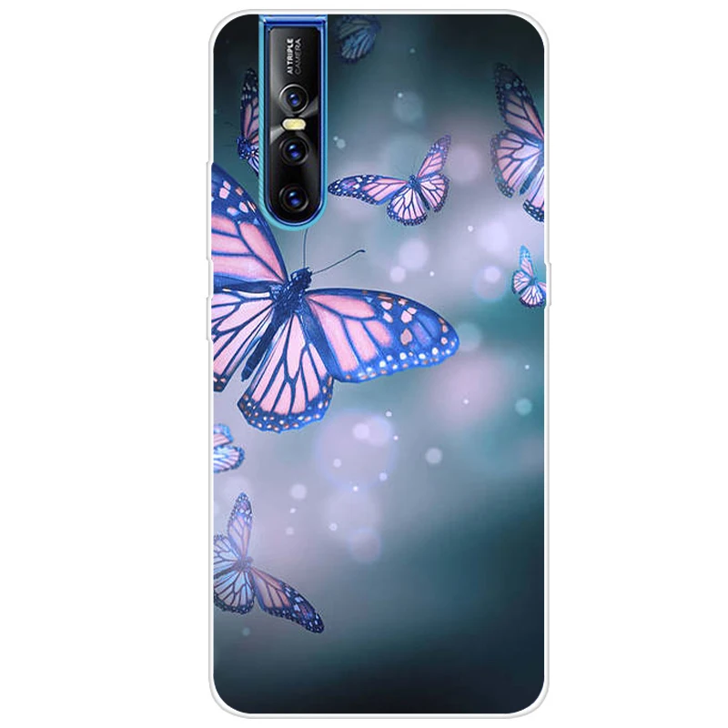 Силиконовый чехол для VIVO V15 Pro задняя крышка телефона V15Pro V 15 1819 s Мягкий бампер VIVOV15