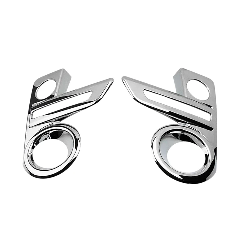 

2Pcs Front Fog Lamp Frame Anti-Scratch Sheet Silver ABS for Toyota Raize 200 Series (Reiz)