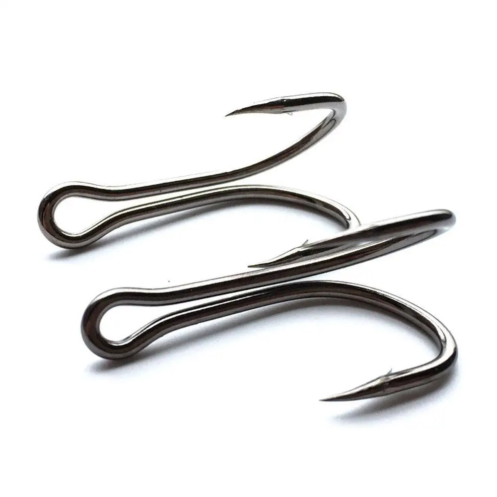 

Double Hook Metal Fishing Fish Long Spiky Hooks for Pond Lake River