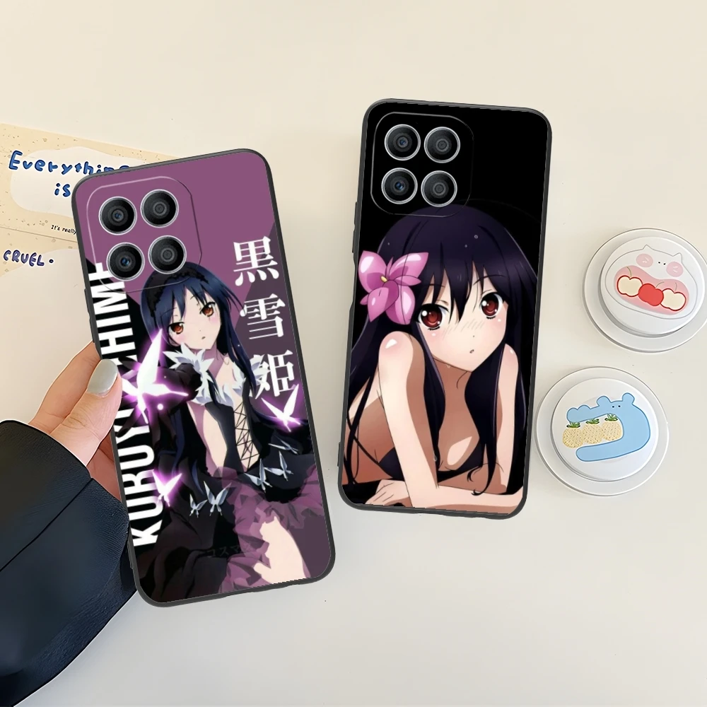 Чехол для мобильного телефона Accel World Kuroyukihime Huawei Honor 90 80 70 60 50 30 20 10 9 8 7 Pro S SE Lite