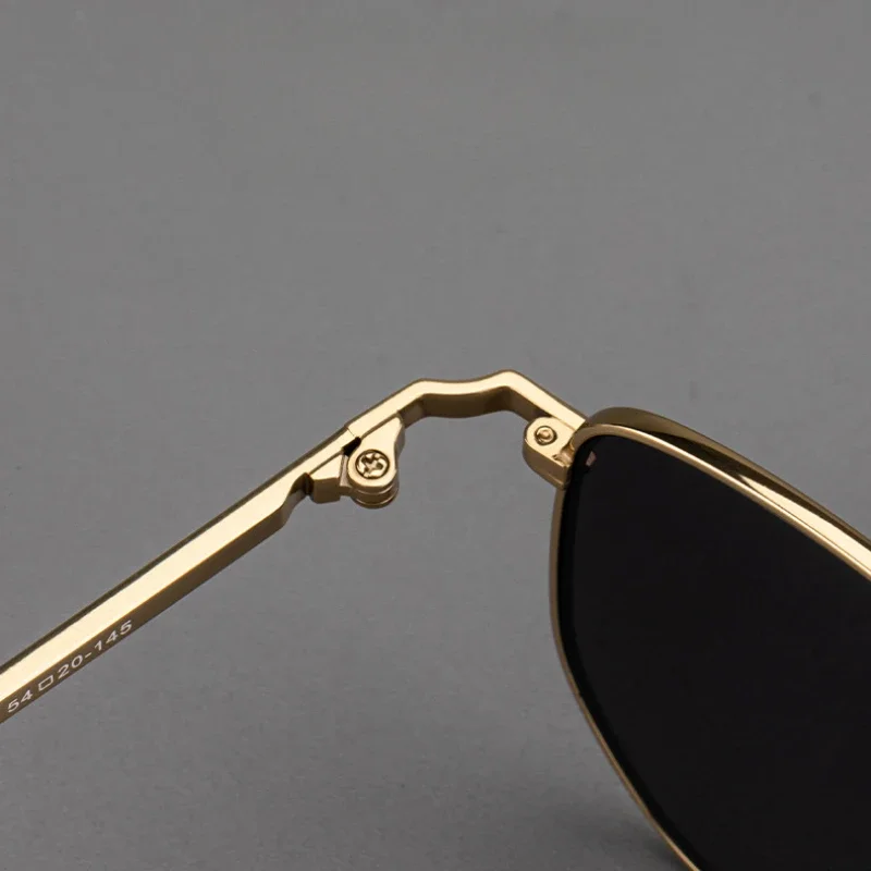 Новые солнцезащитные очки из чистого титана с двойным лучом в стиле ретро для