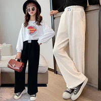 girl leggings kids baby%c2%a0long jean pants trousers 2022 solid spring summer cotton formal sport teenagers children clothing