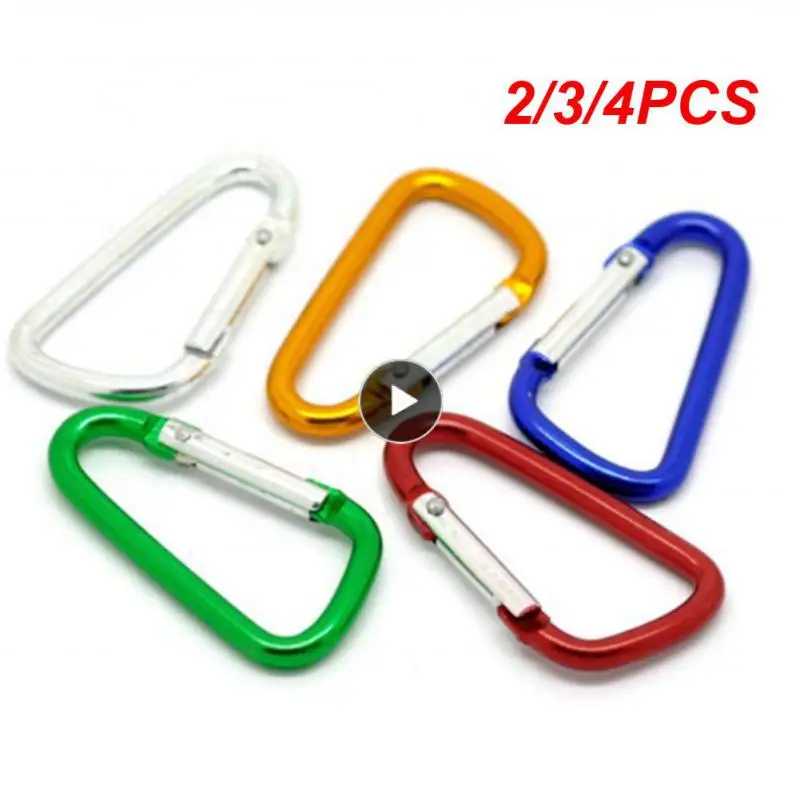 

Aluminum Alloy Carabiner Keychain Outdoor Camping Climbing Snap Clip Lock Buckle Hook Carabiner Solar Charging Treasure Buckle