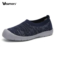 women flat sneakers round toe slip on casual walking shoes breathable fashion mesh breathable lightweight ladies footwear