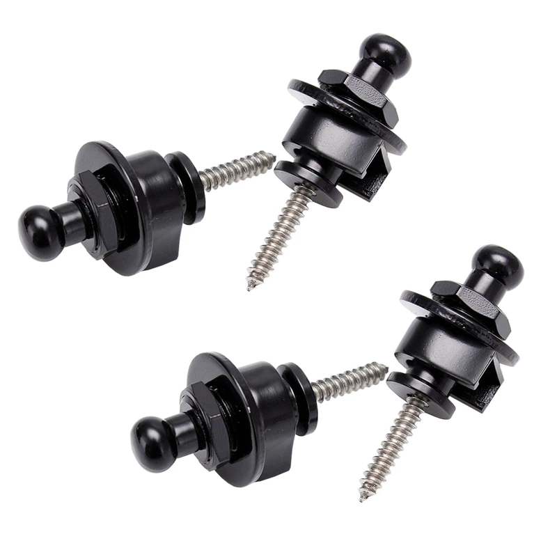 

4Pcs Guitar Strap Lock Pin Peg Buttons Skidproof Straplock Guitar Bass Parts Hot