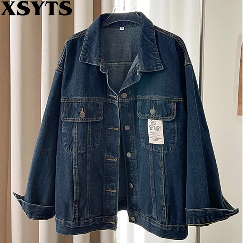 

Blue Jean Jacket Women Denim Jackets Spring 2022 Coats Ladies Denim Tops Loose Korean Fashion Female Coat Jeans Jackets Clothes