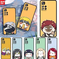 hot anime naruto mini cute for xiaomi redmi note 11 10 11t 10s 9 9s 8 7 5g 4g tpu soft black phone case fundas coque capa cover