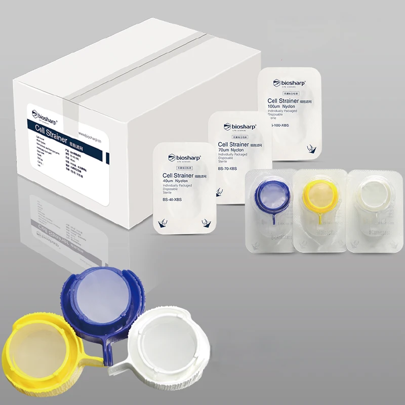 

Biosharp Cell Strainer Nylon Filter Membrane Sterile Individually Packed 40um/70um/100um Laboratory Equipment