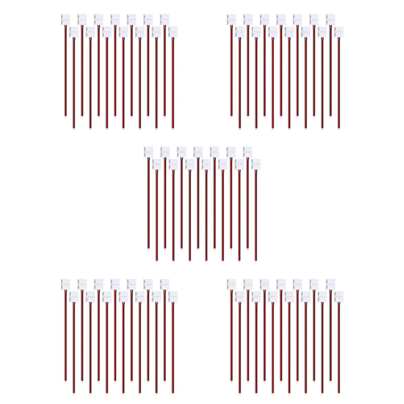 

JFBL Hot 120Pcs 8Mm 2 Pin LED Strip Light Connector For 8 Mm Wide Flexible SMD 3528 2835 Single Color LED Strip Lights Solderles