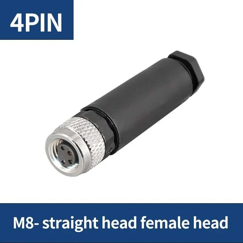 M8 3-контактный 4-контактный 5-контактный разъем датчика водонепроницаемая вилка «папа» и «мама» с винтовой резьбой 3 4 5-контактный разъем