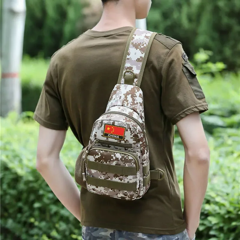 

Men's Tactical Chest Bag Outdoor Waterproof Backpack Shoulder Bag Military Mobile Phone Pouch Hiking Camping Hunting Accessories