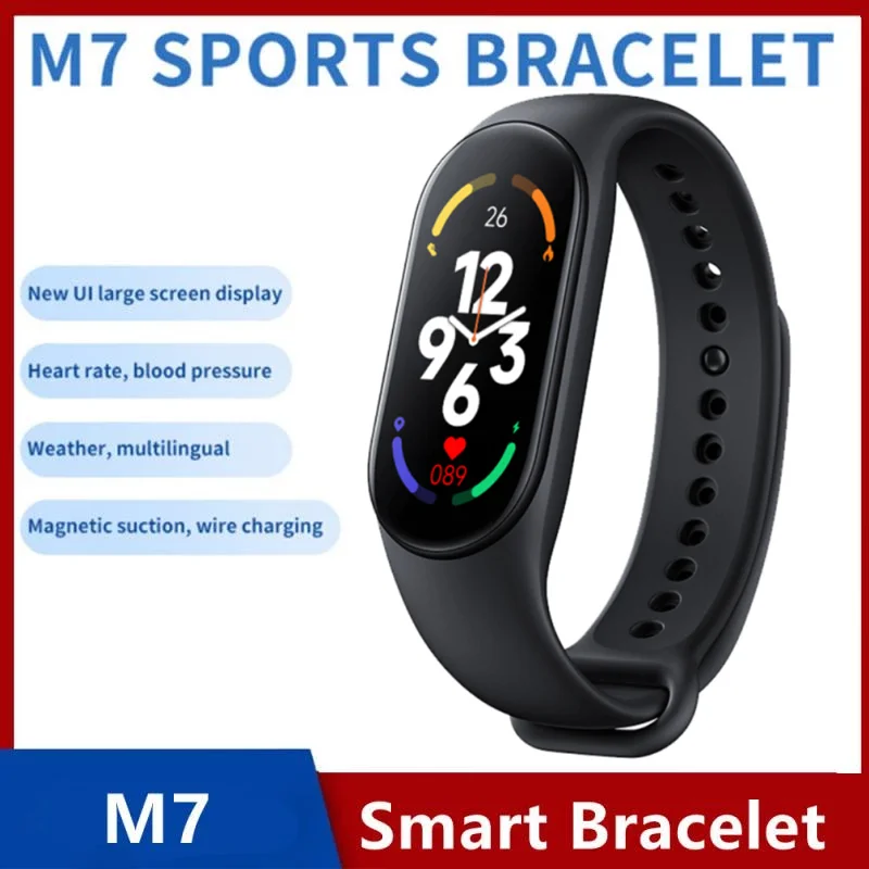 

Новинка 2022, Смарт-часы M7 для женщин, мужчин, детей, модный спортивный смарт-браслет, обновленные обои, пульсометр, шагомер, подарок, Смарт-час...