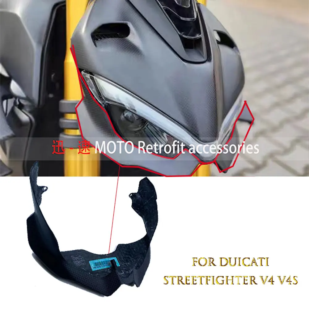 

For DUCATI STREETFIGHTER V2 V4 V4S CARBON Retrofit Accessories Headlight under the plate