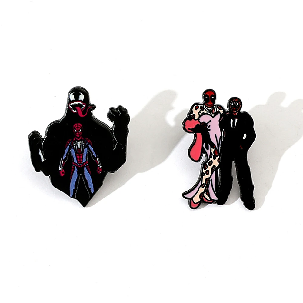 2 шт. креативная брошь из фильма милая эмалированная булавка с ядом металлический