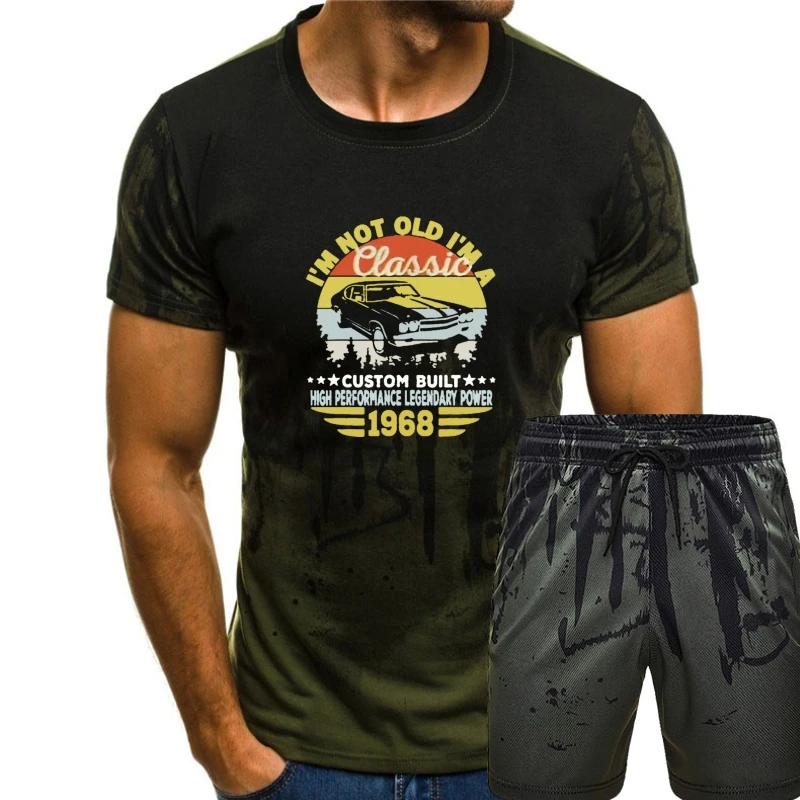 

Я не старая, я классическая, сделанная на заказ, высокопроизводительная, легендарная сила 1968, винтажная рубашка, черная рубашка для любви (2)