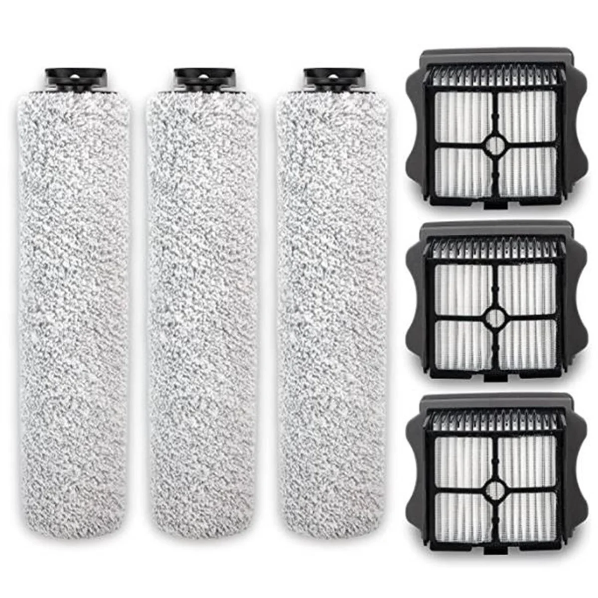 Набор сменных роликовых щеток и фильтров совместимых с Tineco Floor One S3 IFloor 3