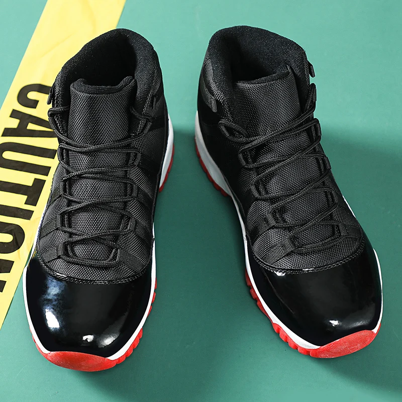 Brand men's leisure sports shoes, high top sports shoes, trendy boys basketball sports tennis shoes, outdoor cross-country shoes