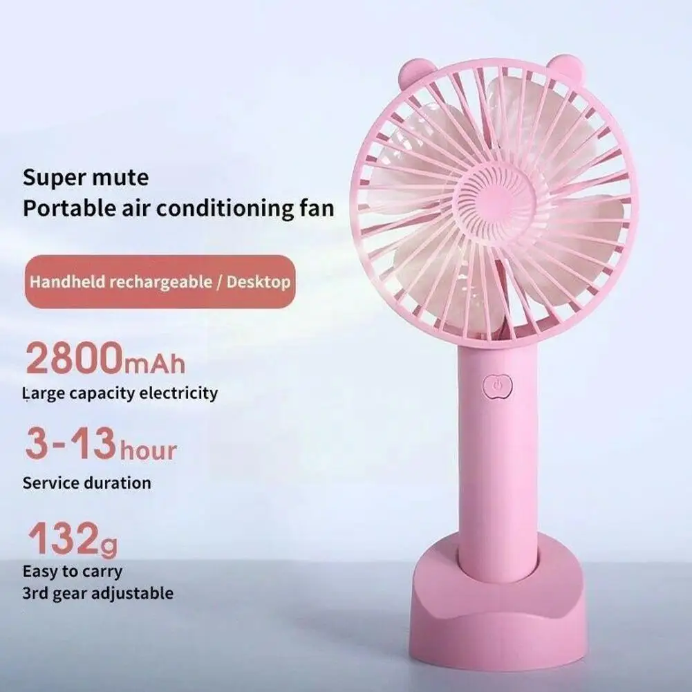 

Мини-вентилятор Настольный портативный с зарядкой от Usb и подставкой