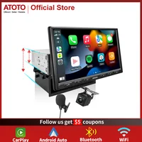 ATOTO Car Radio 2DIN 8inch FM Bluetooth Single din Stereo Receiver Support HD LRV Fast Phone Charging Multimedia Vedio Player