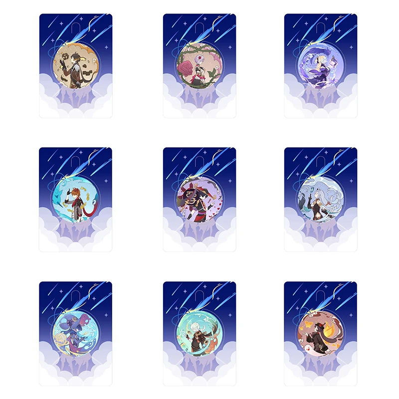 

48mm Game Genshin Impact Brooch Pins Anime Badge Beelzebul Hutao Ganyu Cosplay Accessories for Clothes Backpack Decoration Gift