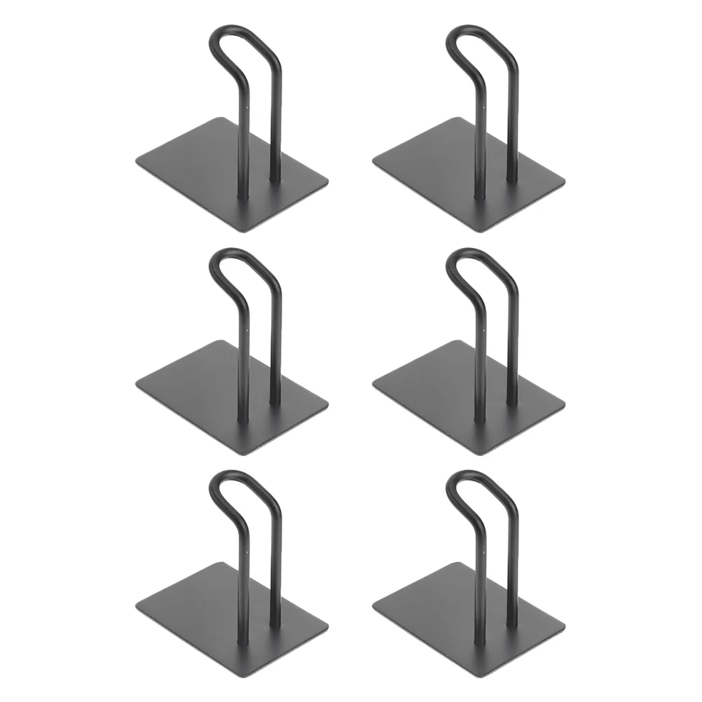 

6pcs Stainless Steel Wall Hook Adhesive Hooks Sticky Hanger Bathroom Towel Hooks